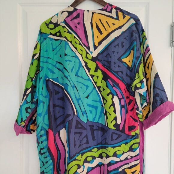 Vintage Stewart Sport silk  top cardigan size S,M.L - Picture 4 of 7